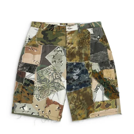 gallery dept RETOUCHE CAMO PATCHWORK KENZIE SHORT